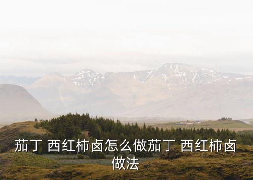 西紅柿鹵的做法,北京西紅柿鹵面的做法:蛋清湯面鹵好
