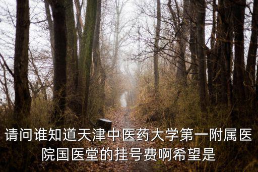 請(qǐng)問(wèn)誰(shuí)知道天津中醫(yī)藥大學(xué)第一附屬醫(yī)院國(guó)醫(yī)堂的掛號(hào)費(fèi)啊希望是