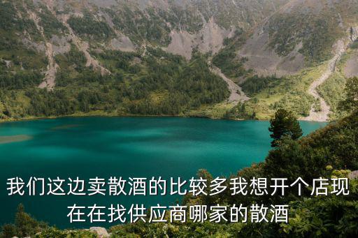我們這邊賣散酒的比較多我想開個店現在在找供應商哪家的散酒