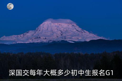 深圳深國交一年學費多少，深國交每年大概多少初中生報名G1
