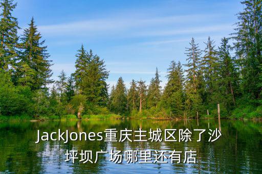 JackJones重慶主城區(qū)除了沙坪壩廣場哪里還有店