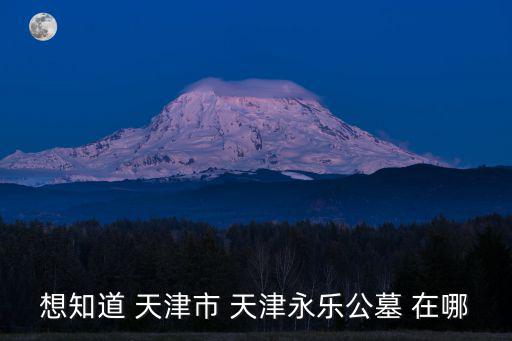 想知道 天津市 天津永樂公墓 在哪