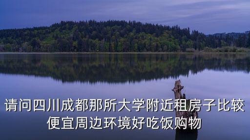 請(qǐng)問(wèn)四川成都那所大學(xué)附近租房子比較便宜周邊環(huán)境好吃飯購(gòu)物