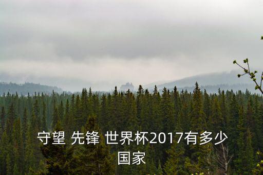  守望 先鋒 世界杯2017有多少國家