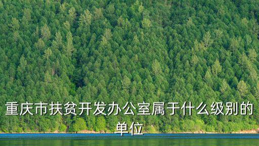 重慶市扶貧開發辦公室屬于什么級別的單位