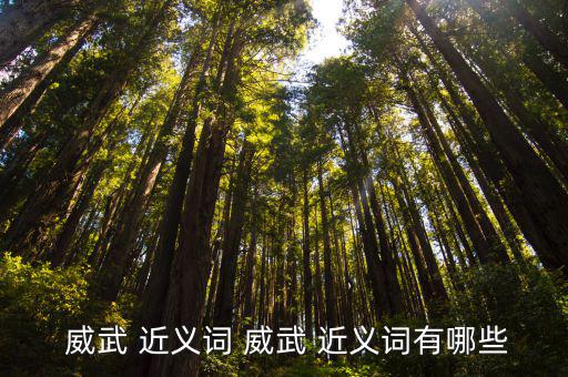  威武 近義詞 威武 近義詞有哪些