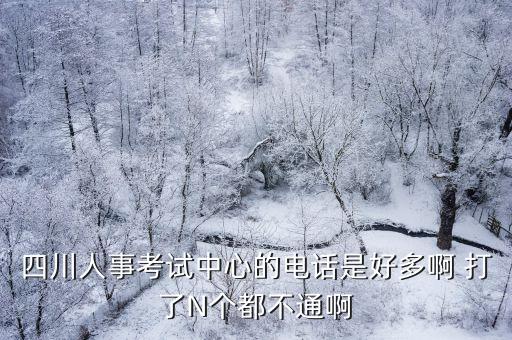 四川人事考試中心的電話是好多啊 打了N個都不通啊