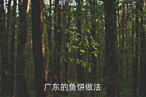 廣東的魚餅做法