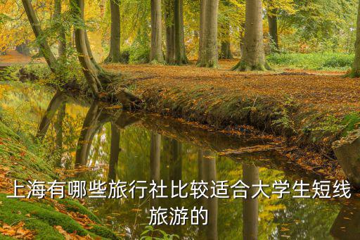 上海有哪些旅行社比較適合大學生短線旅游的