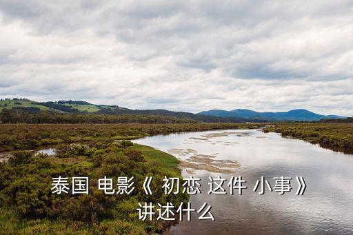  泰國 電影《 初戀 這件 小事》講述什么