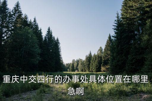 重慶市中交公司，重慶市牌樓體育場斜對面中交路橋建設有限公司屬于哪個區