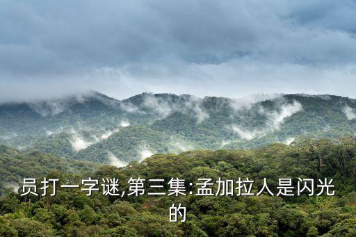 守門員打一字謎,第三集:孟加拉人是閃光的?