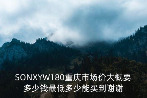 SONXYW180重慶市場價大概要多少錢最低多少能買到謝謝
