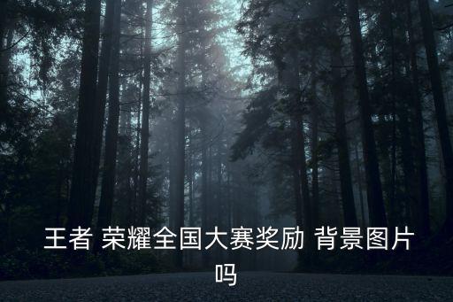  王者 榮耀全國大賽獎勵 背景圖片嗎