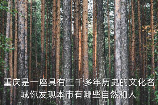 重慶是一座具有三千多年歷史的文化名城你發現本市有哪些自然和人