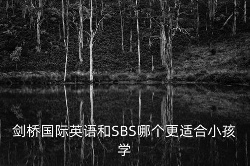 劍橋國際英語和SBS哪個更適合小孩學