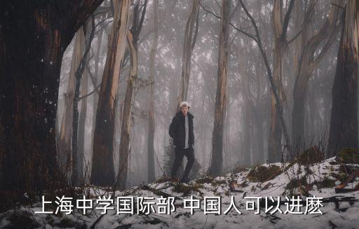 上海中學(xué)國際部 中國人可以進(jìn)麼