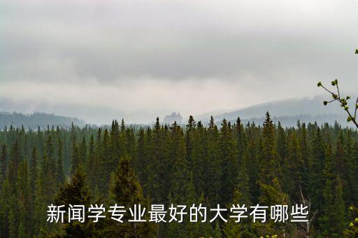 新聞學(xué)專業(yè)最好的大學(xué)有哪些