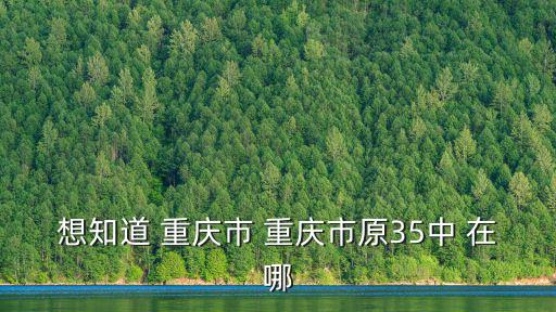 想知道 重慶市 重慶市原35中 在哪