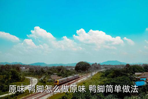 原味 鴨腳怎么做原味 鴨腳簡(jiǎn)單做法