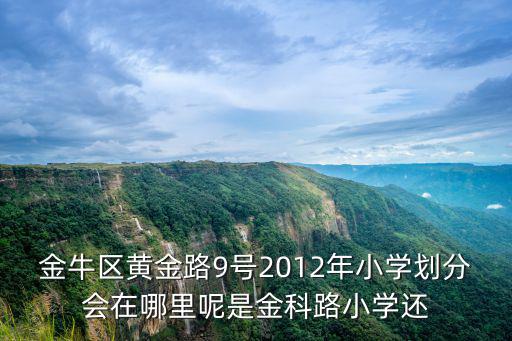 金牛區黃金路9號2012年小學劃分會在哪里呢是金科路小學還
