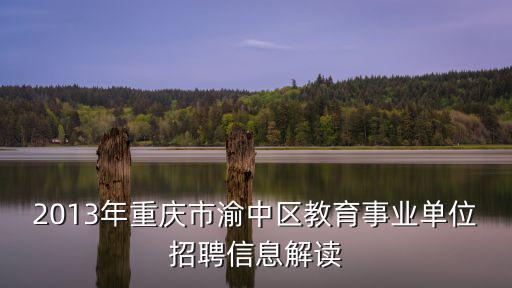 2013年重慶市渝中區(qū)教育事業(yè)單位招聘信息解讀