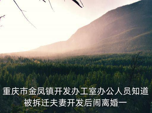 重慶市金鳳鎮(zhèn)開(kāi)發(fā)辦工室辦公人員知道被拆遷夫妻開(kāi)發(fā)后鬧離婚一
