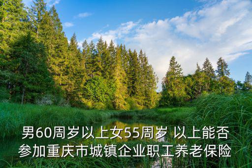男60周歲以上女55周歲 以上能否參加重慶市城鎮(zhèn)企業(yè)職工養(yǎng)老保險(xiǎn)
