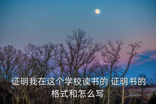 學(xué)生在校證明模板,在校學(xué)生如何申請(qǐng)辦理在校證明?