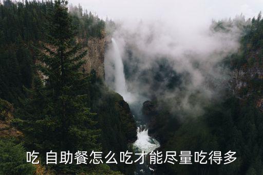 吃 自助餐怎么吃才能盡量吃得多