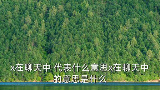 x代表什么意思,羅馬數字中x代表高興?