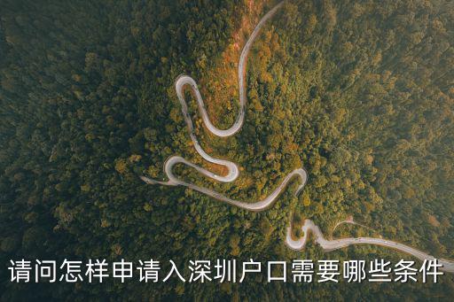 請(qǐng)問(wèn)怎樣申請(qǐng)入深圳戶(hù)口需要哪些條件