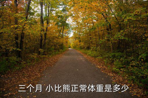 三個月 小比熊正常體重是多少
