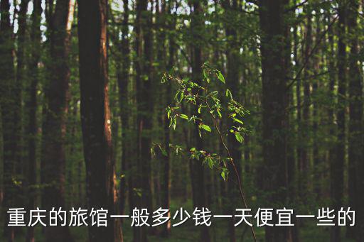 重慶的旅館一般多少錢(qián)一天便宜一些的