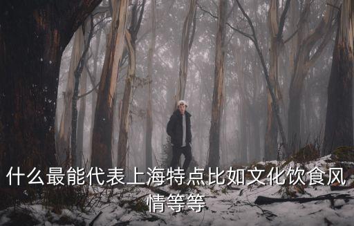 什么最能代表上海特點(diǎn)比如文化飲食風(fēng)情等等