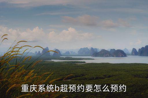 重慶系統b超預約要怎么預約