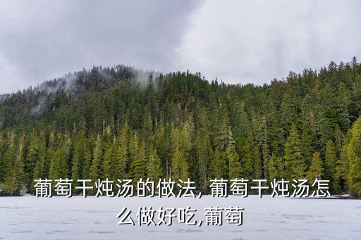  葡萄干燉湯的做法, 葡萄干燉湯怎么做好吃,葡萄