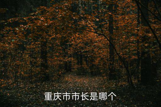重慶市市長是哪個
