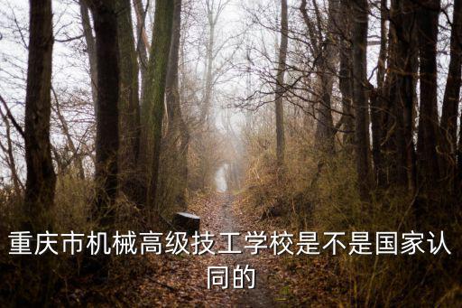重慶市機械高級技工學校是不是國家認同的