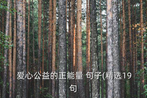 獻愛心的句子,第八集:善心是一股清泉