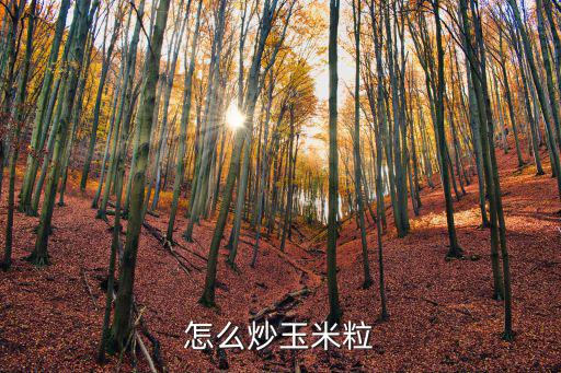 怎么炒玉米粒