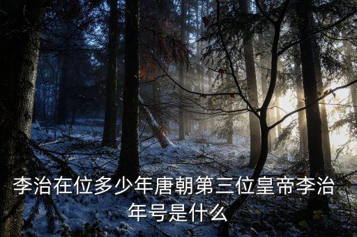 李治在位多少年唐朝第三位皇帝李治 年號(hào)是什么