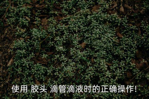膠頭滴管,如何使用橡膠滴管進(jìn)行測(cè)試?