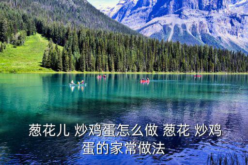  蔥花兒 炒雞蛋怎么做 蔥花 炒雞蛋的家常做法