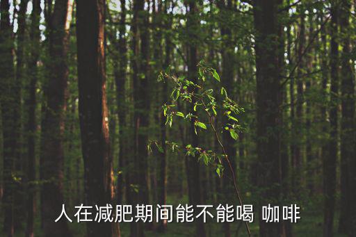 人在減肥期間能不能喝 咖啡