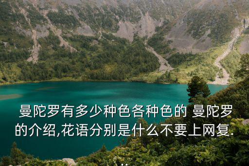 藍(lán)色曼陀羅,曼陀羅花語(yǔ):恐怖和傷心
