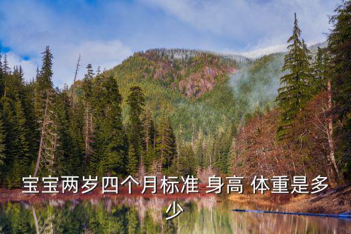 寶寶兩歲四個(gè)月標(biāo)準(zhǔn) 身高 體重是多少