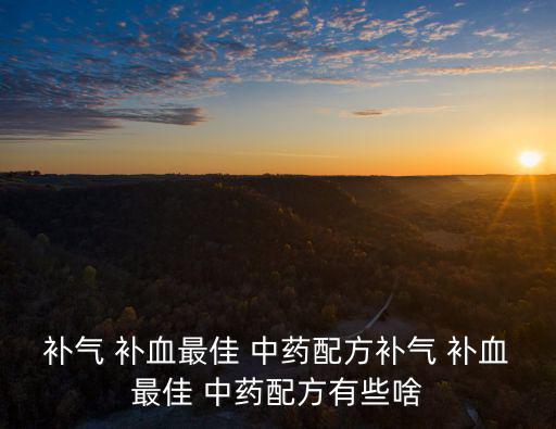 補血中藥有哪些,中成藥有助緩解血液運動遲緩