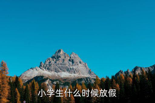 小學(xué)生什么時(shí)候放假