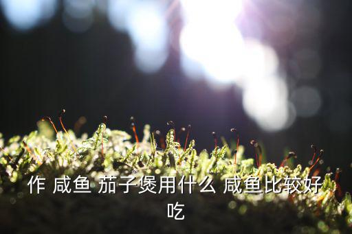 咸魚茄子,咸魚先把魚泡一下再切成小塊兒!